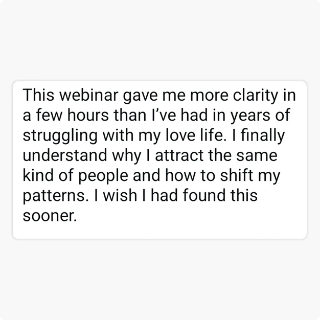 Real client message