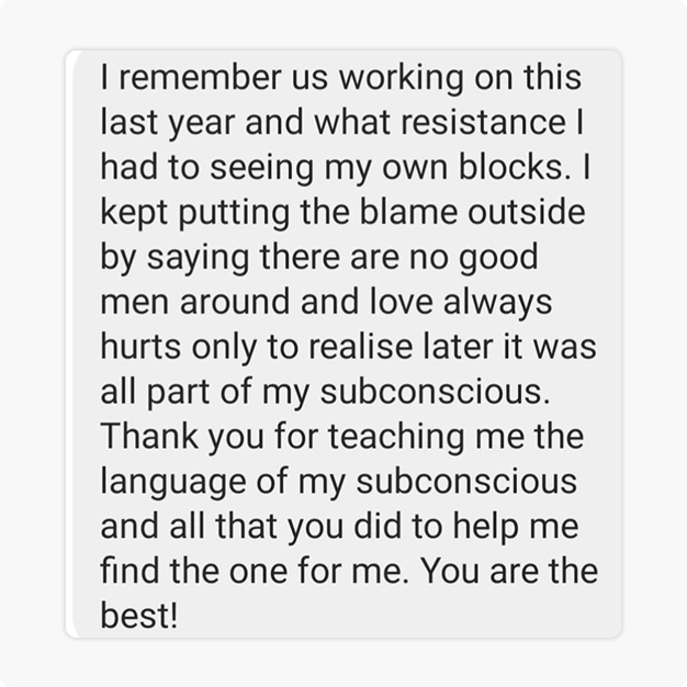 Real client message