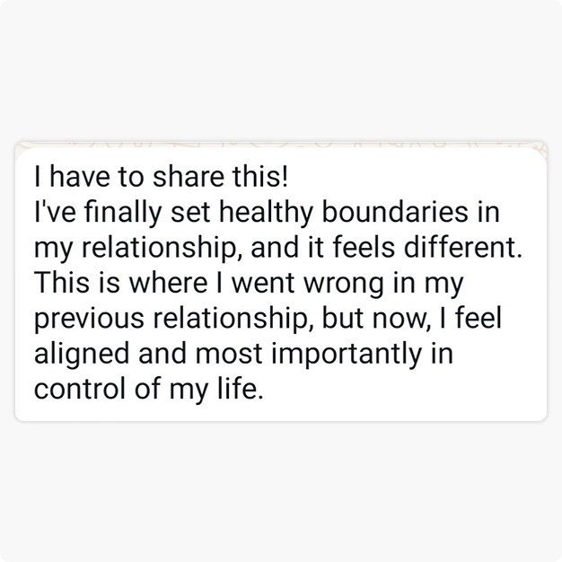 Real client message